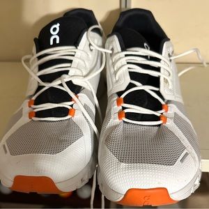 Men’s On Cloud 5, Size 12, Color White/Orange